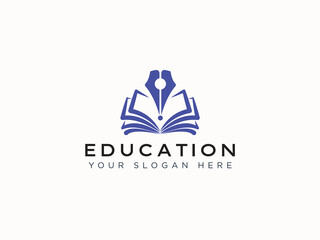 Education logo design vector template