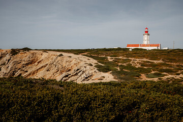 Latarnia Portugalia klif Portugal