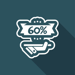 Fototapeta premium Discount label icon