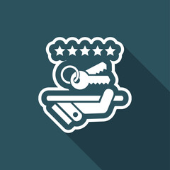 Luxury service icon. Keys.