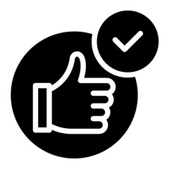 Assesment icon glyph style vector illustration	
