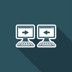 Data exchange - Minimal flat icon