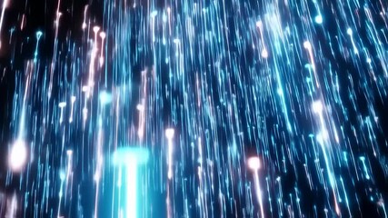 Abstract glowing vertical streaks - Powered by Adobe