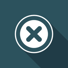 Obraz premium Error - Vector flat minimal icon