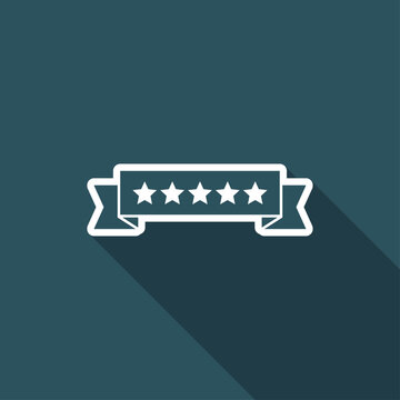 Top rating - Vector flat minimal icon
