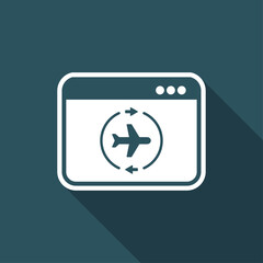 Airline concept flat icon