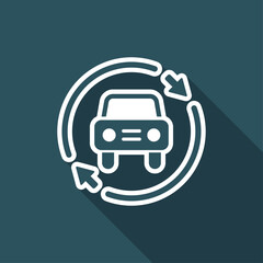 Car services renew icon