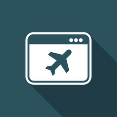 Fototapeta premium Travel agency flat icon