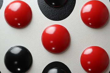 Red black glossy dots pattern background with shiny texture modern minimal abstract geometric design futuristic retro style wallpaper surface