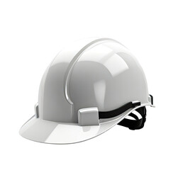 Fototapeta premium White hardhat safety construction site equipment