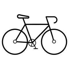 Obraz premium Bicycle line art vector
