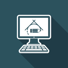 Project sketch application - Vector icon