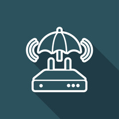 Secure network - Minimal vector icon
