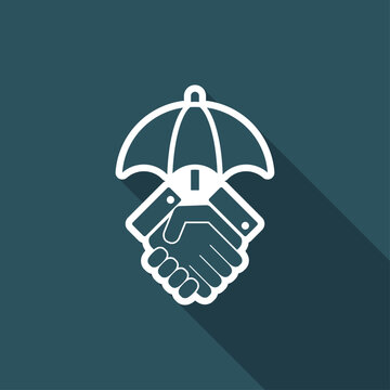 Protected arrangement - Minimal vector icon