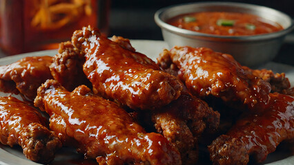fried chicken wings hot wings
