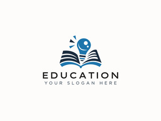 Education logo design vector template