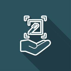 Customized design services - Flat minimal vector icon