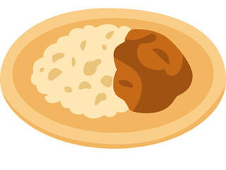 vector illustration of Briyani