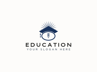 Fototapeta premium Education logo design vector template