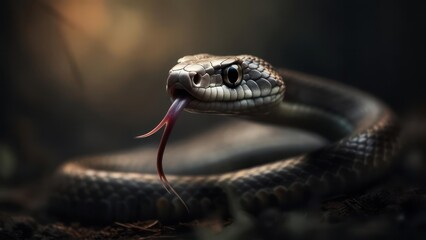 Obraz premium Close-up of a snake