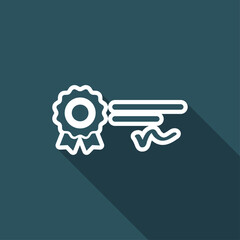 Official award - Vector web icon