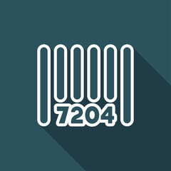 Product identity barcode - Vector web icon