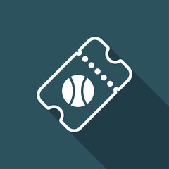 Sport event ticket - Vector web icon