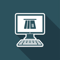Online banking services - Vector web icon