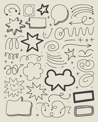 doodle speech bubbles