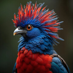 Fototapeta premium blue and yellow macaw