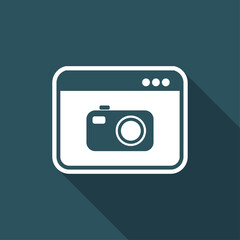 Digital photo - Vector flat icon