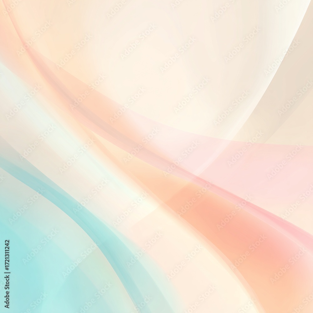 Poster abstract pastel gradient background blending soft colors for calming visual experiences in creative 