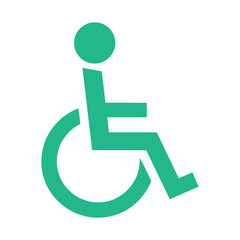 Vector art of wheelchair symbol representing accessibility