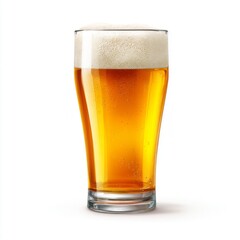 Enjoying a cold glass of beer with frothy foam in a lively pub setting on a warm evening