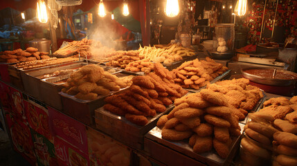 Exploring Crispy Delights:A Journey through the Worl of Fried Food Street Markts