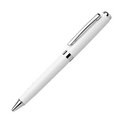White pen isolated on white background