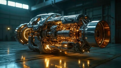 Mechanical Scene Art Image