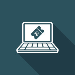 Car ticket - Vector icon for computer website or application