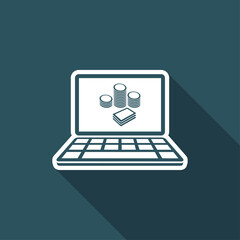 Money earnings - Vector icon for computer website or application