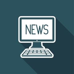 News online - Vector icon for computer website or application