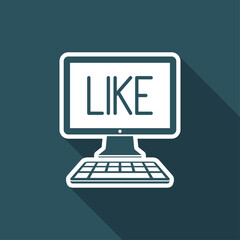 Like - Vector icon for computer website or application