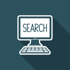 Digital search - Vector icon for computer website or application