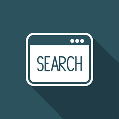 Digital search - Vector icon for computer website or application