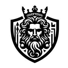 Obraz premium king's head symbol