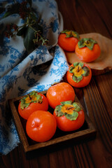 Persimmon, Still Life, Chinese Style