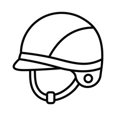 Sports Helmet doodle icon EPS 10 file