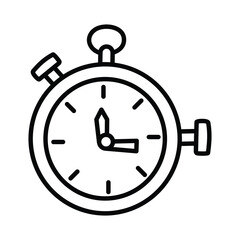 Stopwatch doodle icon EPS 10 file