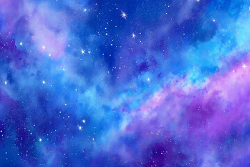 Fototapeta premium abstract blue background with stars