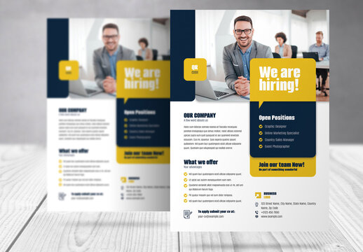 Employee Recruitment Flyer Template 