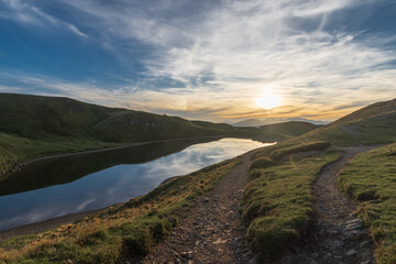 Ultimi giorni d’estate sull’Appennino modenese presso Lago Scaffaiolo al tramonto